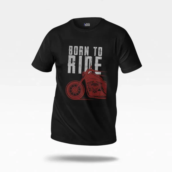 تیشرت موتورسوار طرح Born to Ride کد po968