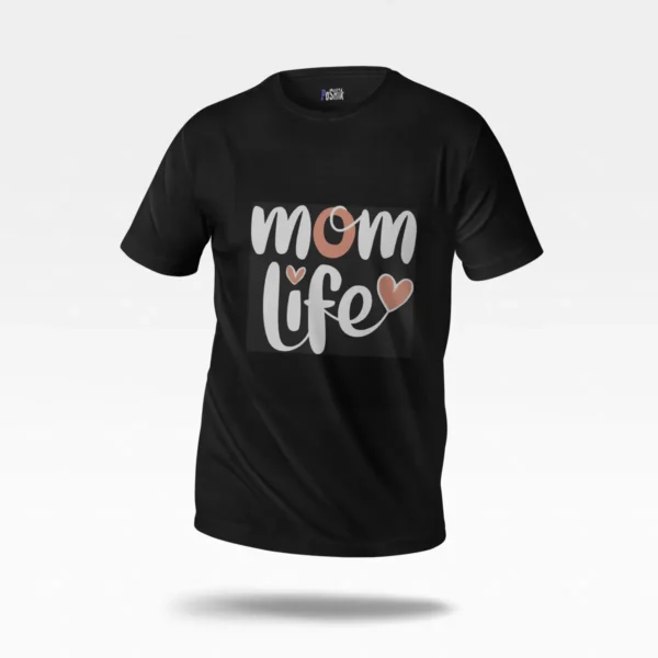 تیشرت مادر طرح Mom Life تایپوگرافی کد po982