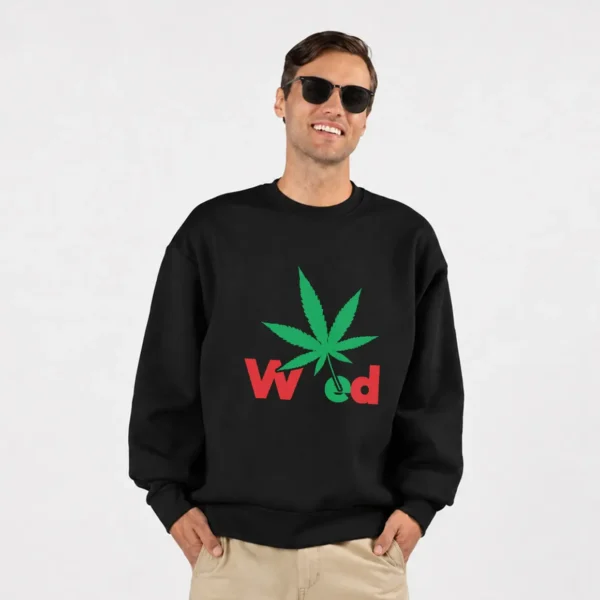دورس تایپوگرافی Weed طرح برگ سبز کد 31560