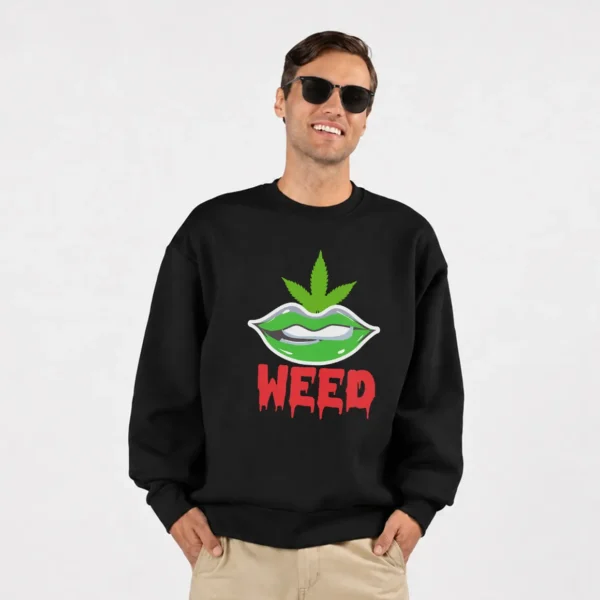 دورس نوشته Weed طرح لب گرافیکی کد 31563