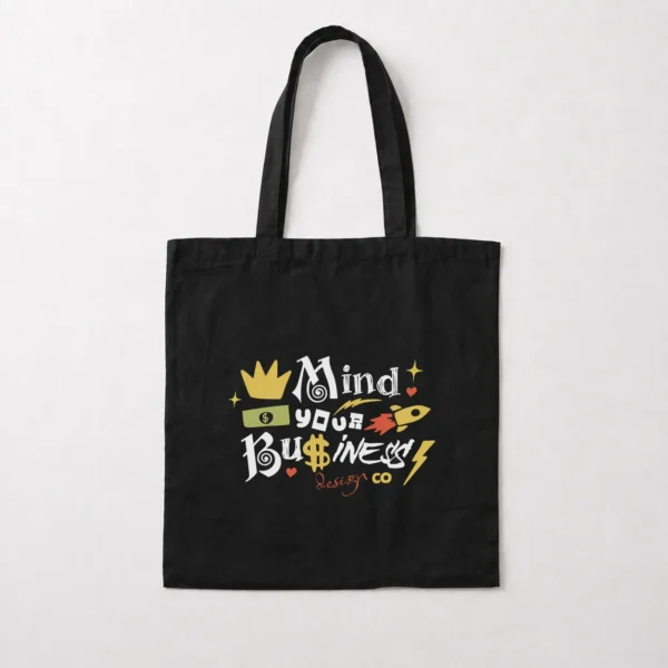 توت بگ نوشته Mind Your Business طرح رنگی کد 23989