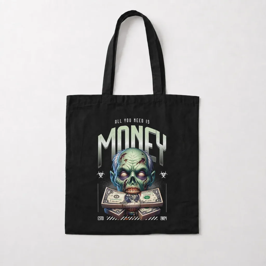 توت بگ جمجمه طرح All You Need Is Money کد 24224