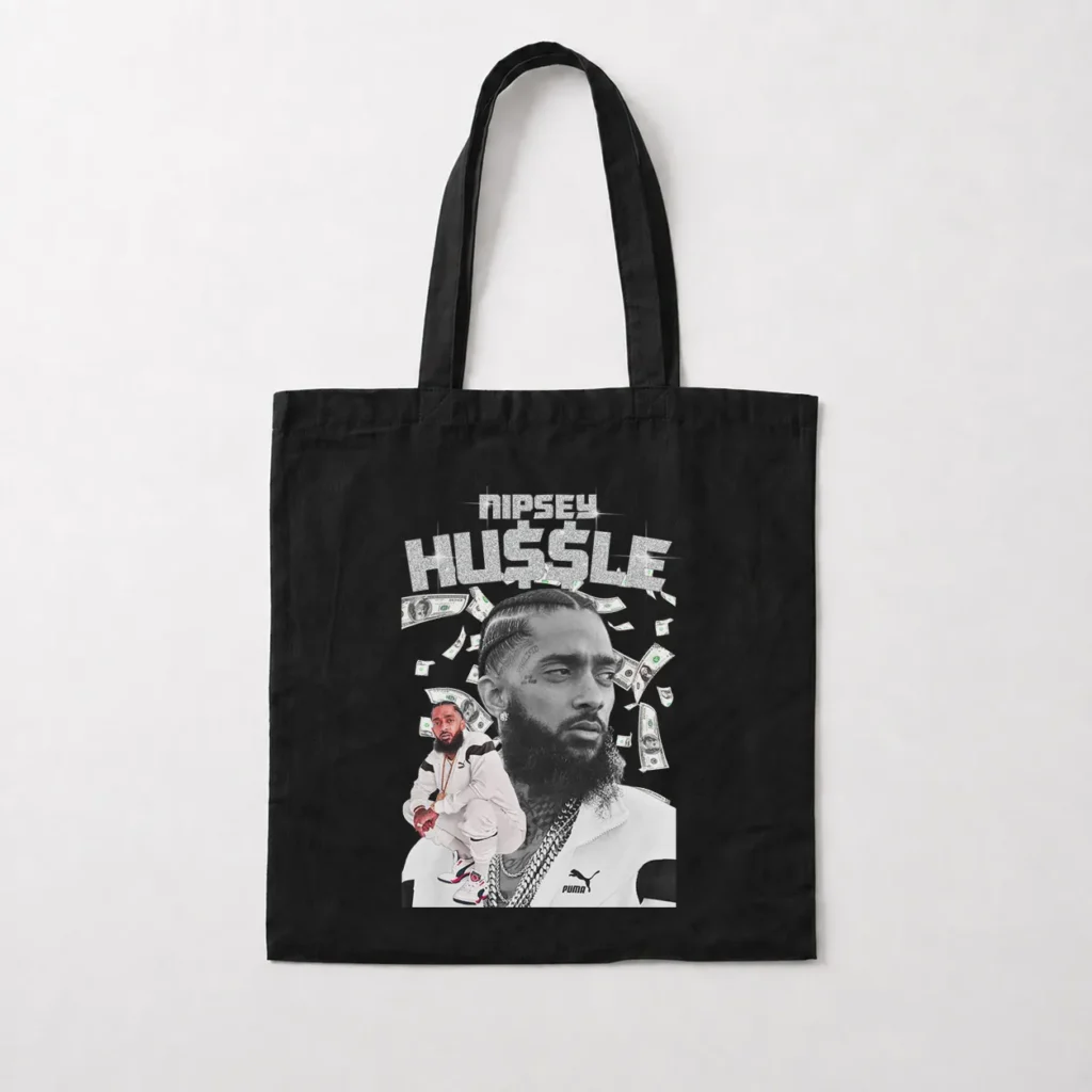 توت بگ نیپسی هاسل طرح مشکی و سفید (Nipsey Hussle) کد 25093