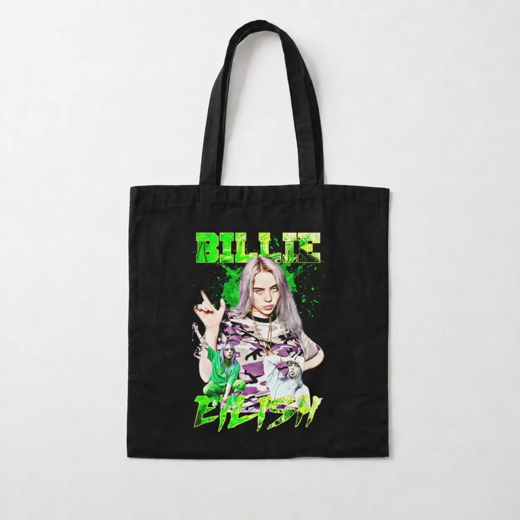 توت بگ بیلی آیلیش طرح کاموفلاژ بنفش (Billie Eilish) کد 25162