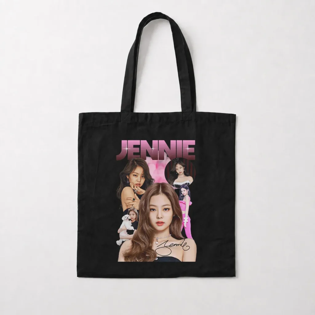 توت بگ جنی بلک‌پینک طرح پرتره (Jennie) کد 25203