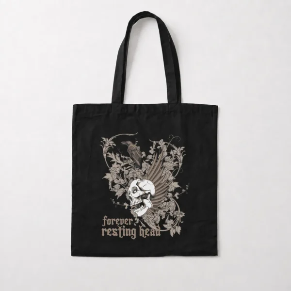 توت بگ جمجمه و گل طرح Forever Resting Head کد 26496