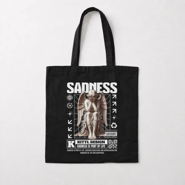 توت بگ مجسمه فرشته نشسته طرح Sadness کد 26973