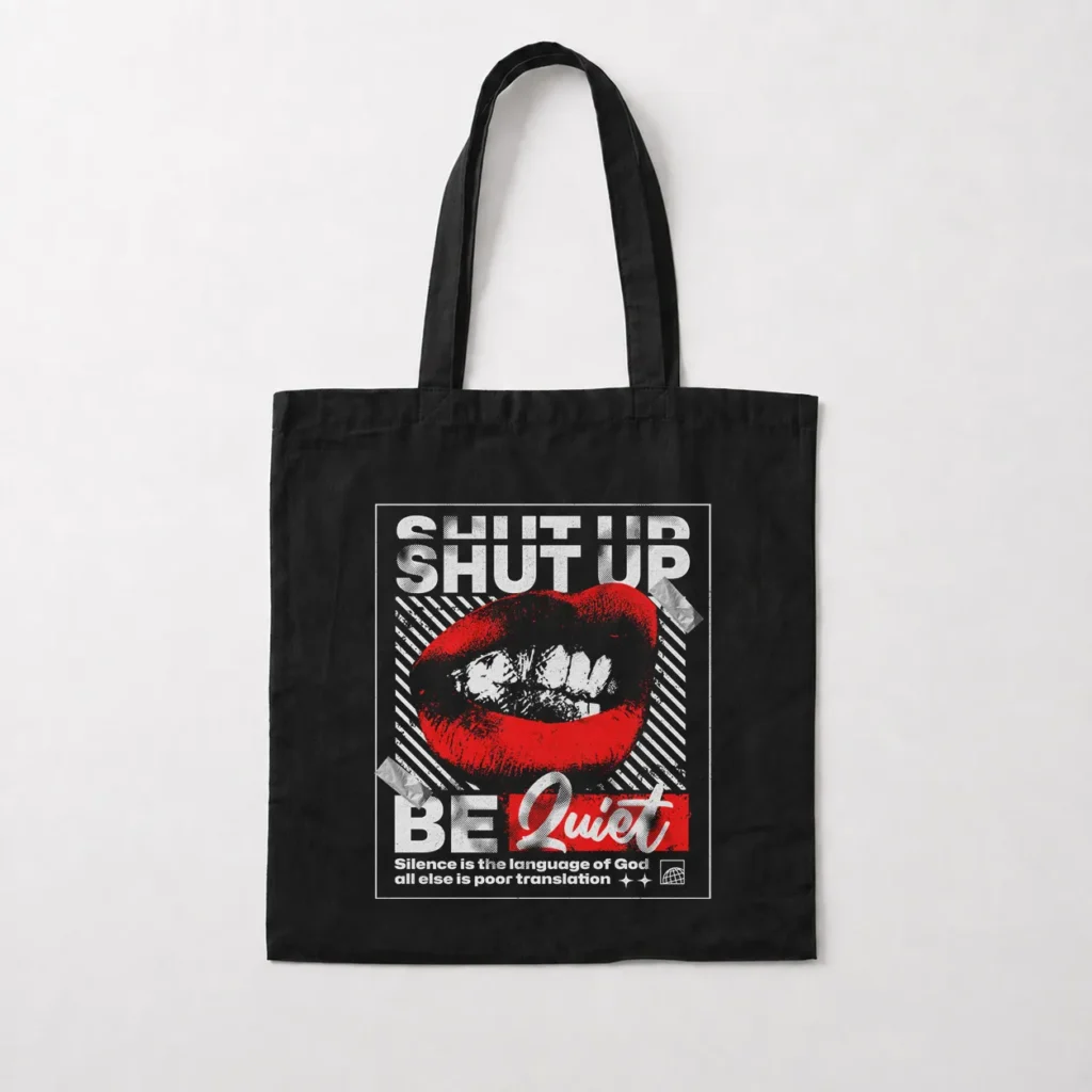 توت بگ تایپوگرافی Shut Up Be Quiet کد 27518