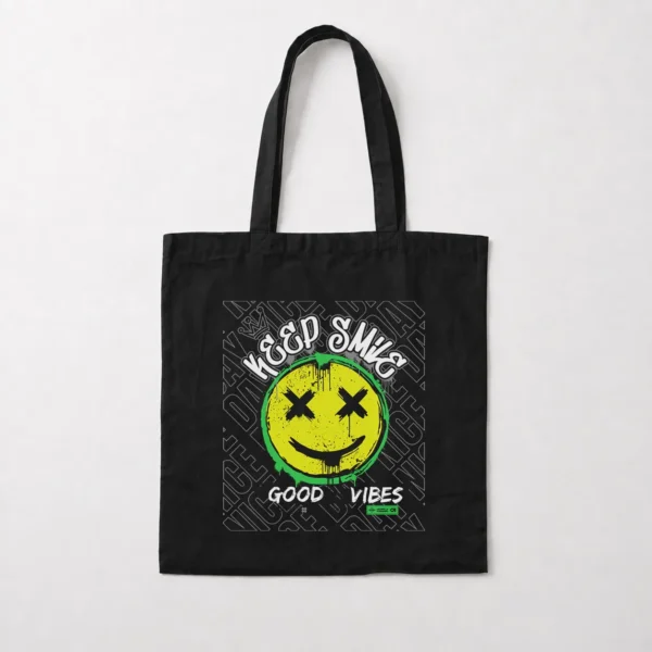 توت بگ اسمایلی طرح Keep Smile Good Vibes کد 28192