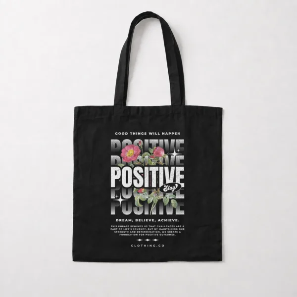 توت بگ انگیزشی طرح Stay Positive کد 28376