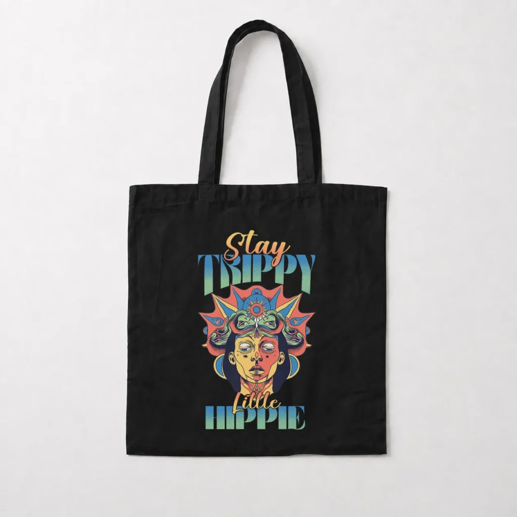 توت بگ سایکدلیک طرح Stay Trippy Little Hippie کد 28379