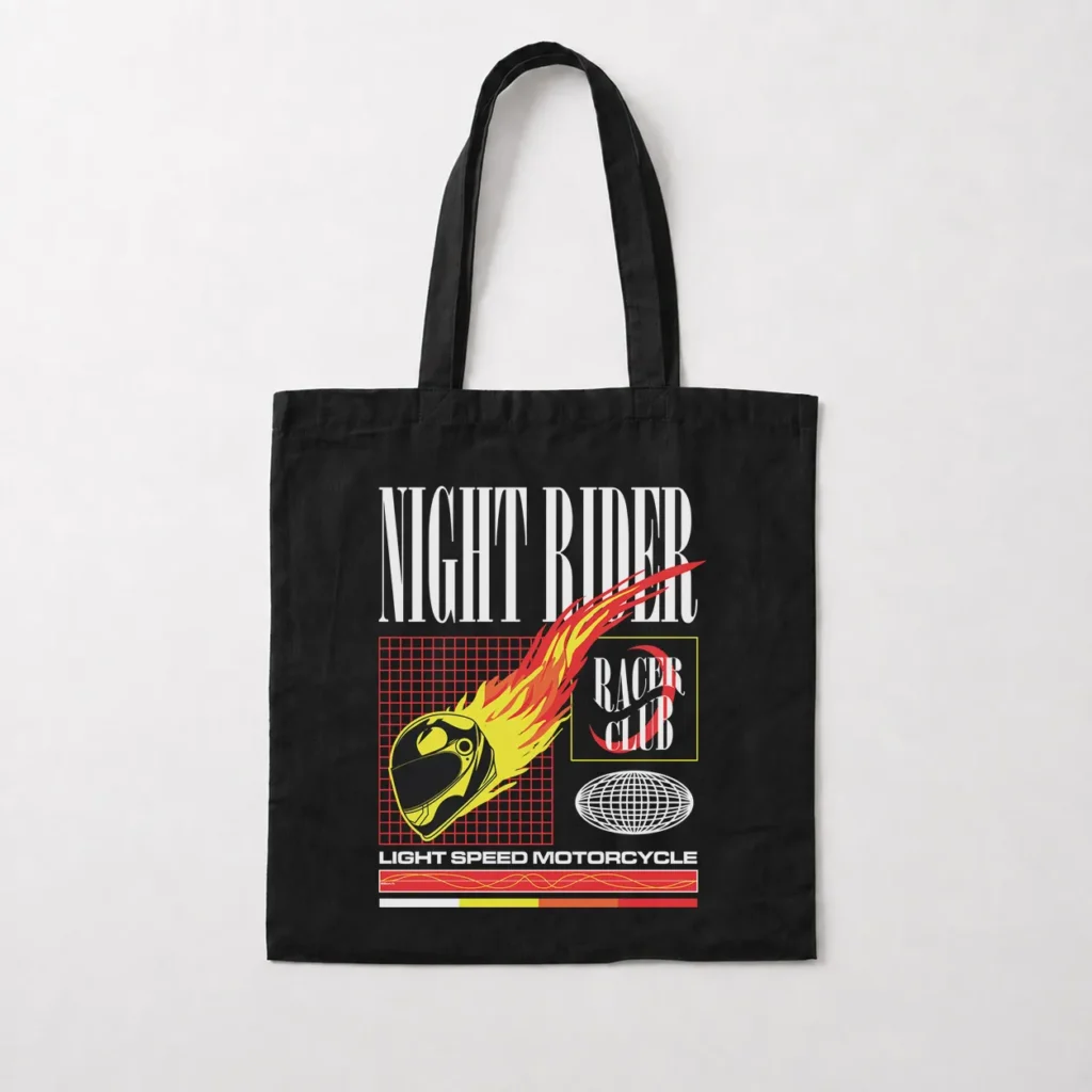 توت بگ موتورسواری طرح Night Rider Racer Club کد 28448