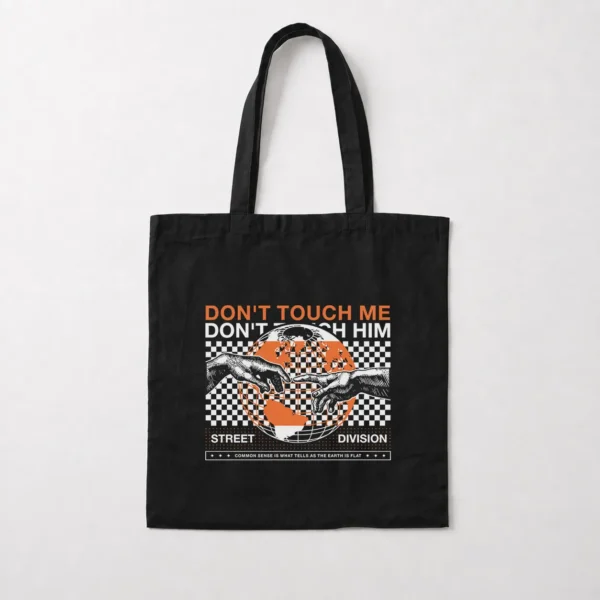 توت بگ خیابانی طرح Don't Touch Me Don't Touch Him کد 28462
