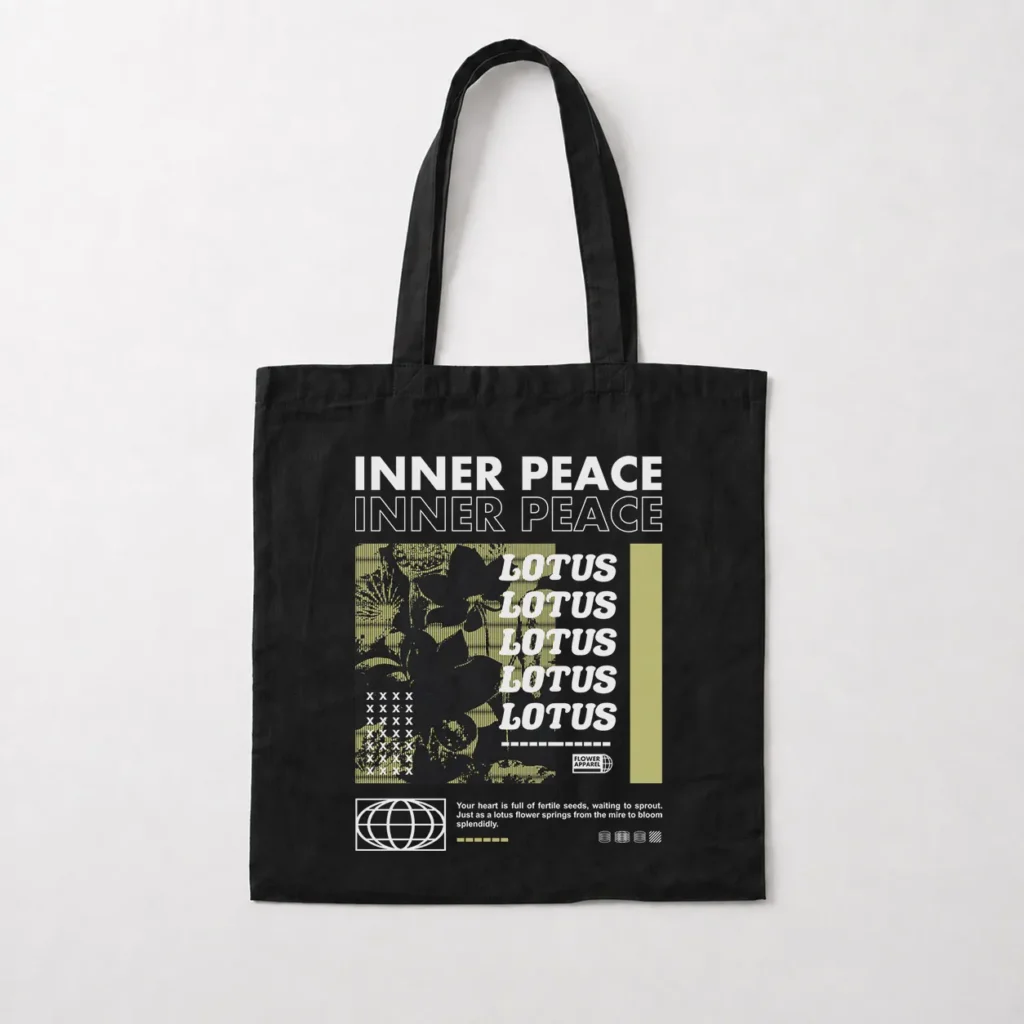 توت بگ آرامش درونی طرح Inner Peace Lotus کد 28532