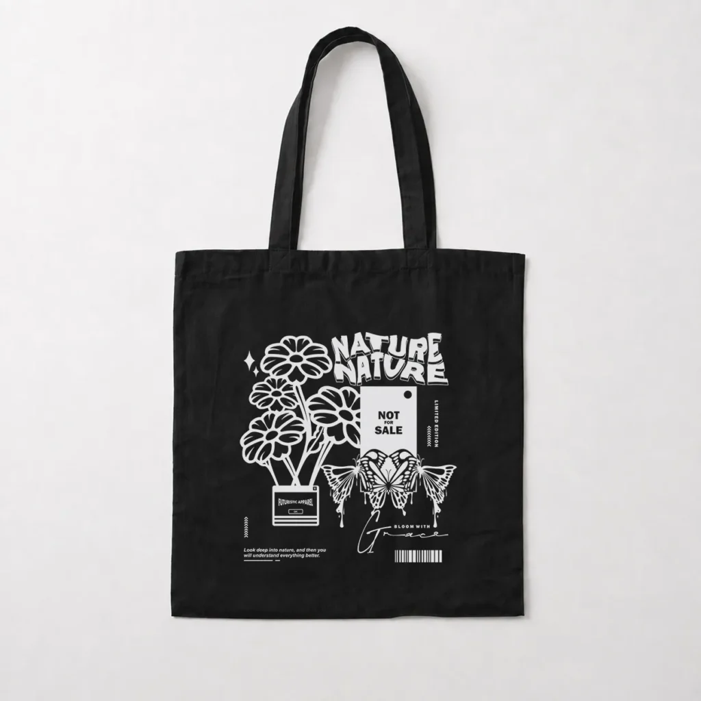 توت بگ طبیعت طرح Nature Flowers کد 28674