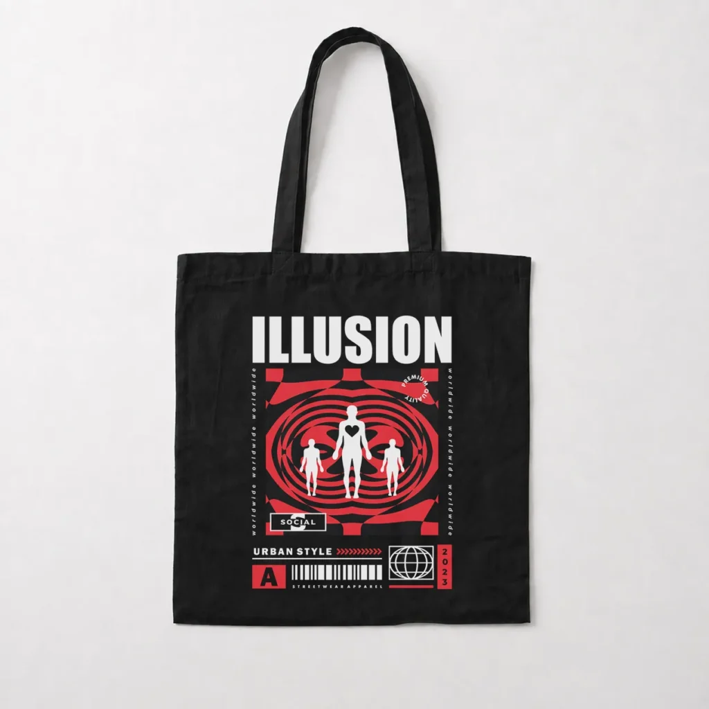 توت بگ آبستره طرح Illusion کد 28788