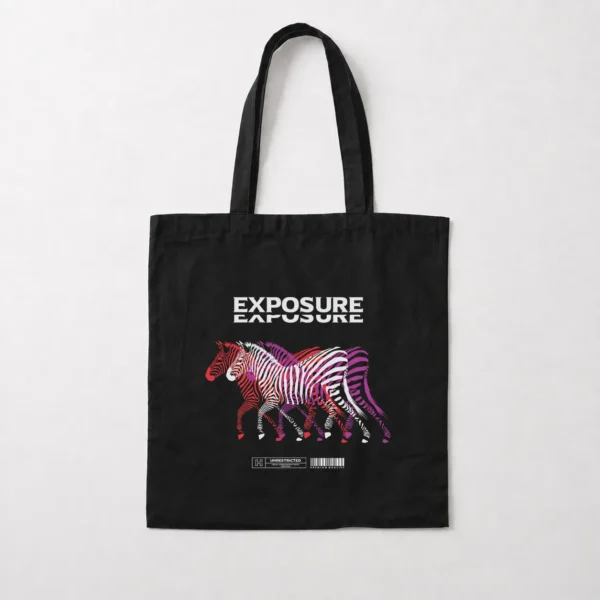 توت بگ گورخر رنگی طرح Exposure کد 28840