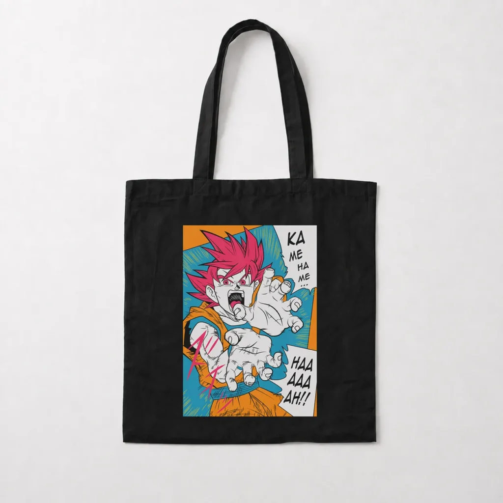 توت بگ انیمه دراگون بال طرح گوکو خدای سایان (Super Saiyan God Goku) کد 29933