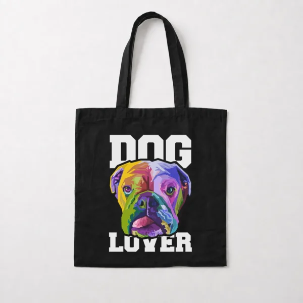 توت بگ سگ بولداگ طرح رنگارنگ Dog Lover کد 30901
