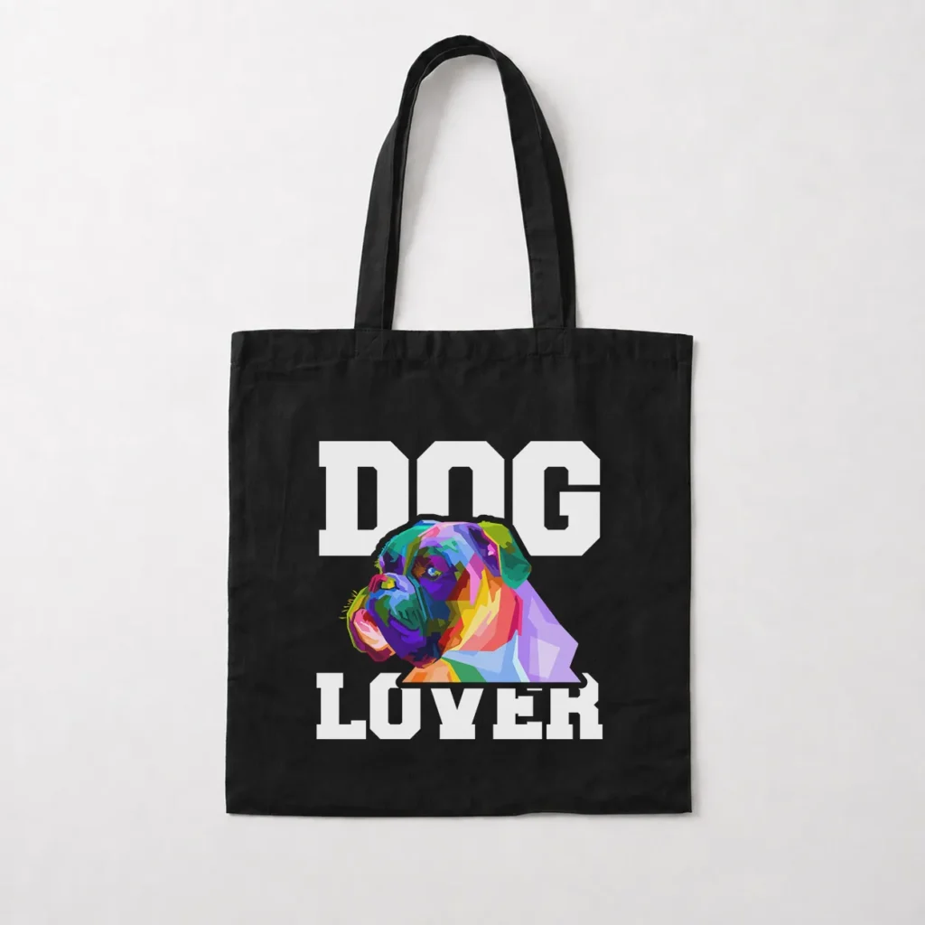 توت بگ سگ باکسر طرح رنگارنگ Dog Lover کد 30902
