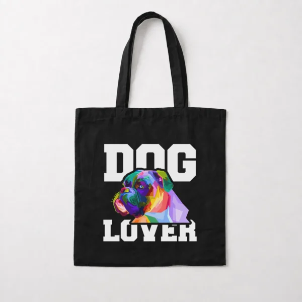 توت بگ سگ باکسر طرح رنگارنگ Dog Lover کد 30902