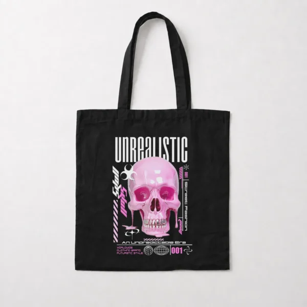 توت بگ جمجمه طرح فشن صورتی (Unrealistic Skull) کد 31187