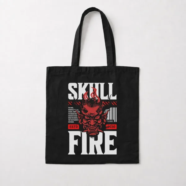 توت بگ جمجمه طرح شیطان ژاپنی (Skull Fire) کد 31265