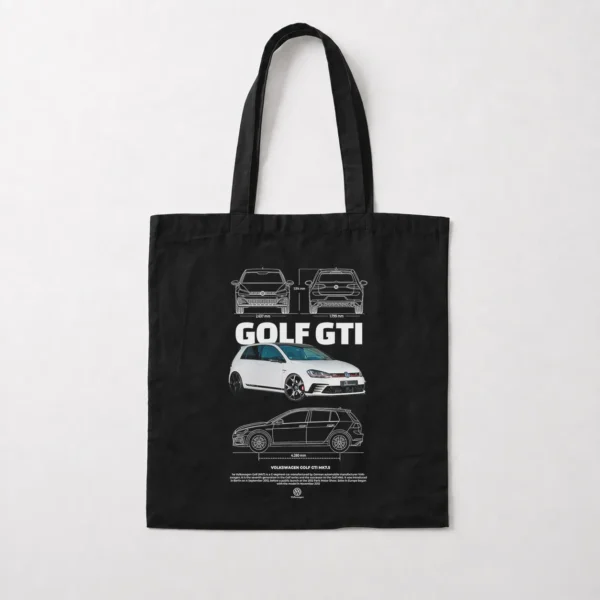 توت بگ فولکس واگن گلف GTI طرح سفید کد 31489