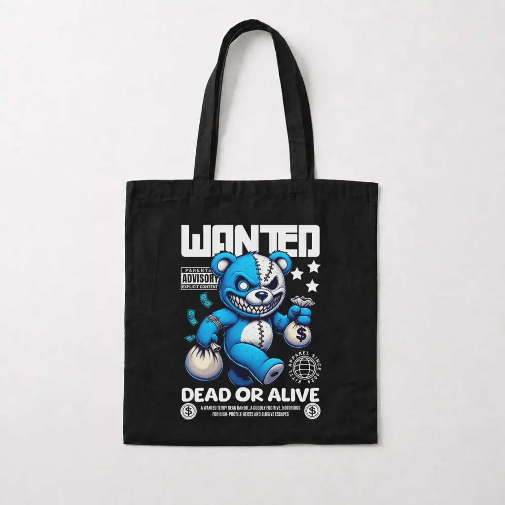توت بگ خرس آبی طرح Wanted Dead Or Alive کد 31514