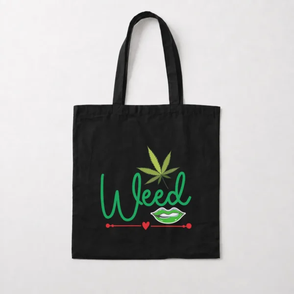 توت بگ نوشته Weed طرح لب سبز کد 31561