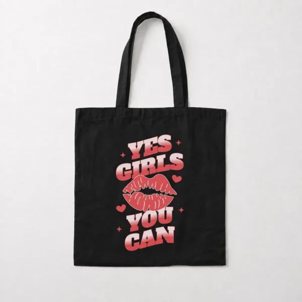 توت بگ دخترانه انگیزشی نوشته Yes Girls You Can کد 32012