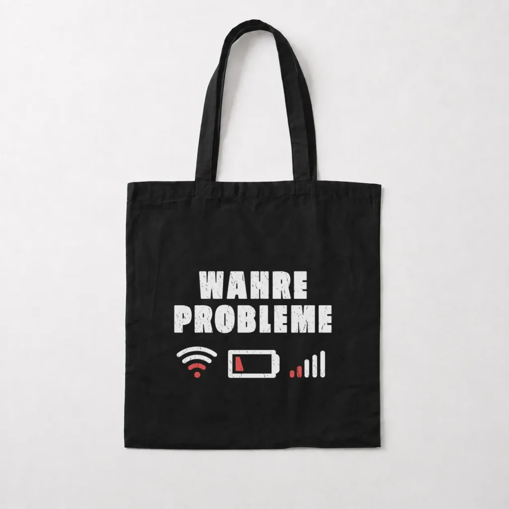 توت بگ نوشته Wahre Probleme طرح باتری و وای‌فای کد 32313