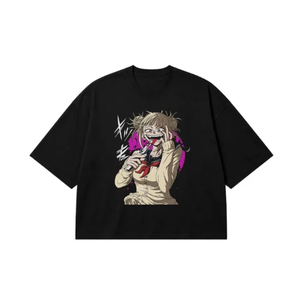 تیشرت باکسی انیمه My Hero Academia طرح توگا (Himiko Toga) کد 23922