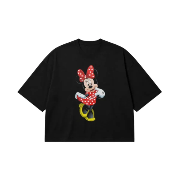تیشرت باکسی میکی موس طرح مینی (Minnie Mouse) کد 23999