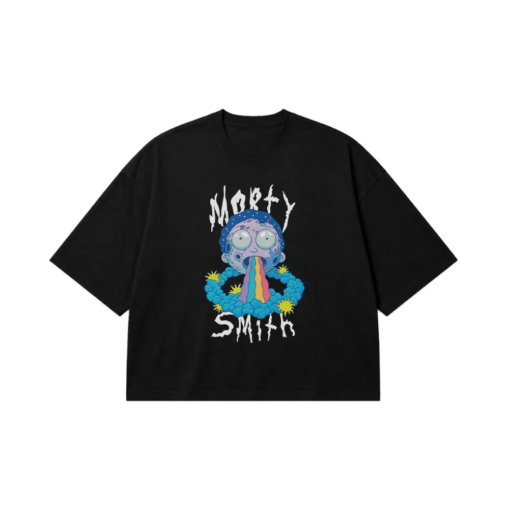 تیشرت باکسی ریک اند مورتی طرح مورتی اسمیت (Morty Smith) کد 24276