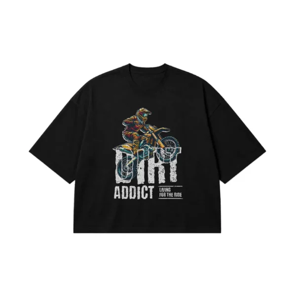 تیشرت باکسی موتورکراس طرح Dirt Addict کد 24290