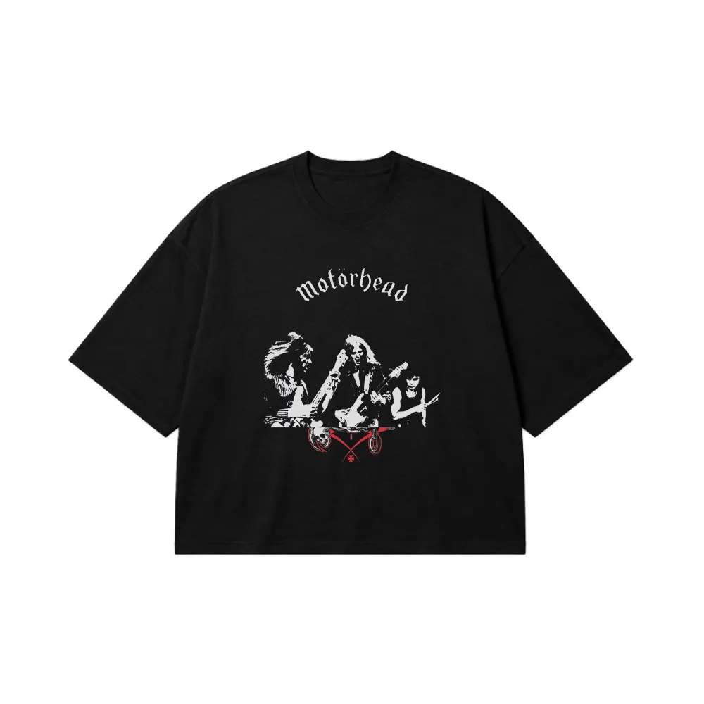 تیشرت باکسی موتورهد طرح اجرای راک (Motörhead) کد 24313