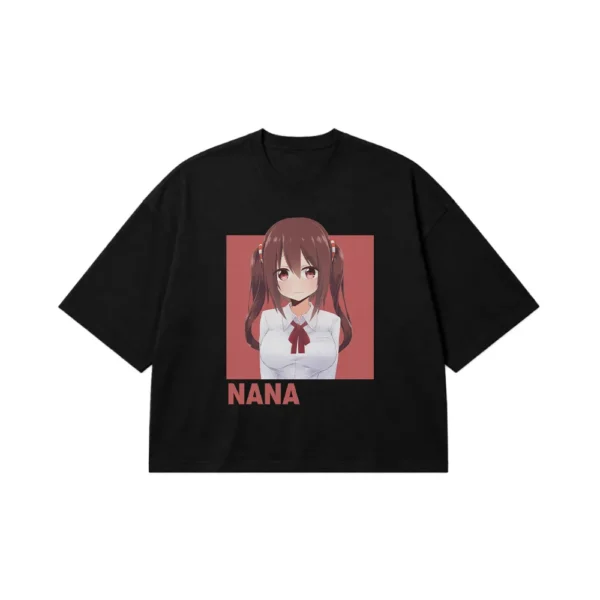 تیشرت باکسی انیمه نانا ابینا طرح مینیمال (Nana) کد 24562