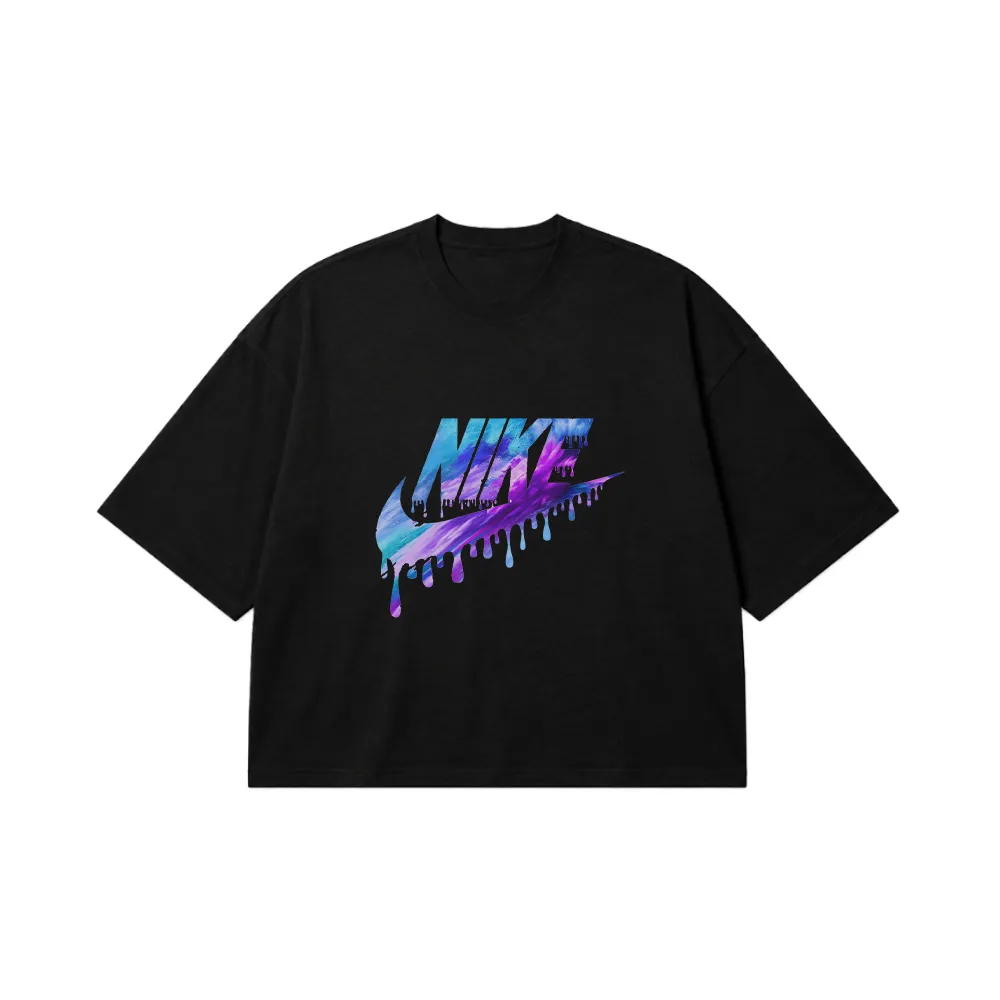 تیشرت باکسی نایکی طرح قطره‌ای رنگی (Nike Drip) کد 24791