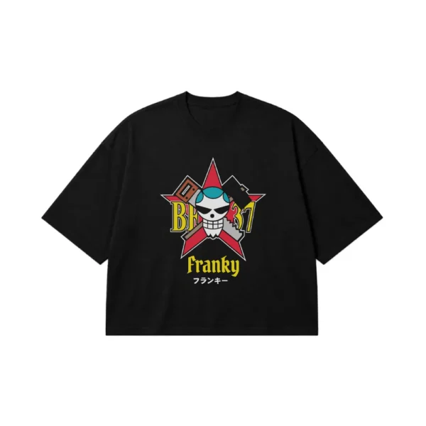 تیشرت باکسی انیمه وان پیس طرح فرانکی (Franky) کد 24942