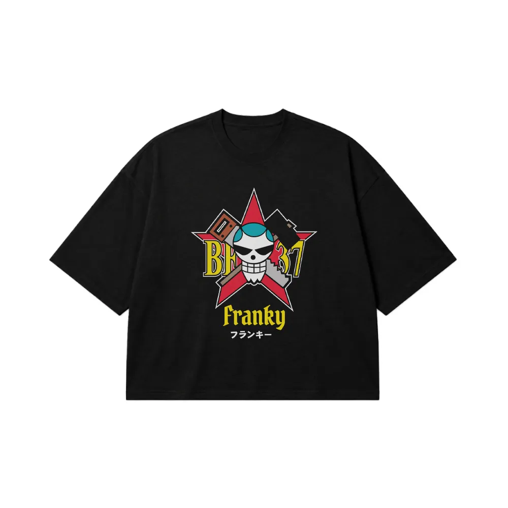 تیشرت باکسی انیمه وان پیس طرح فرانکی (Franky) کد 24942