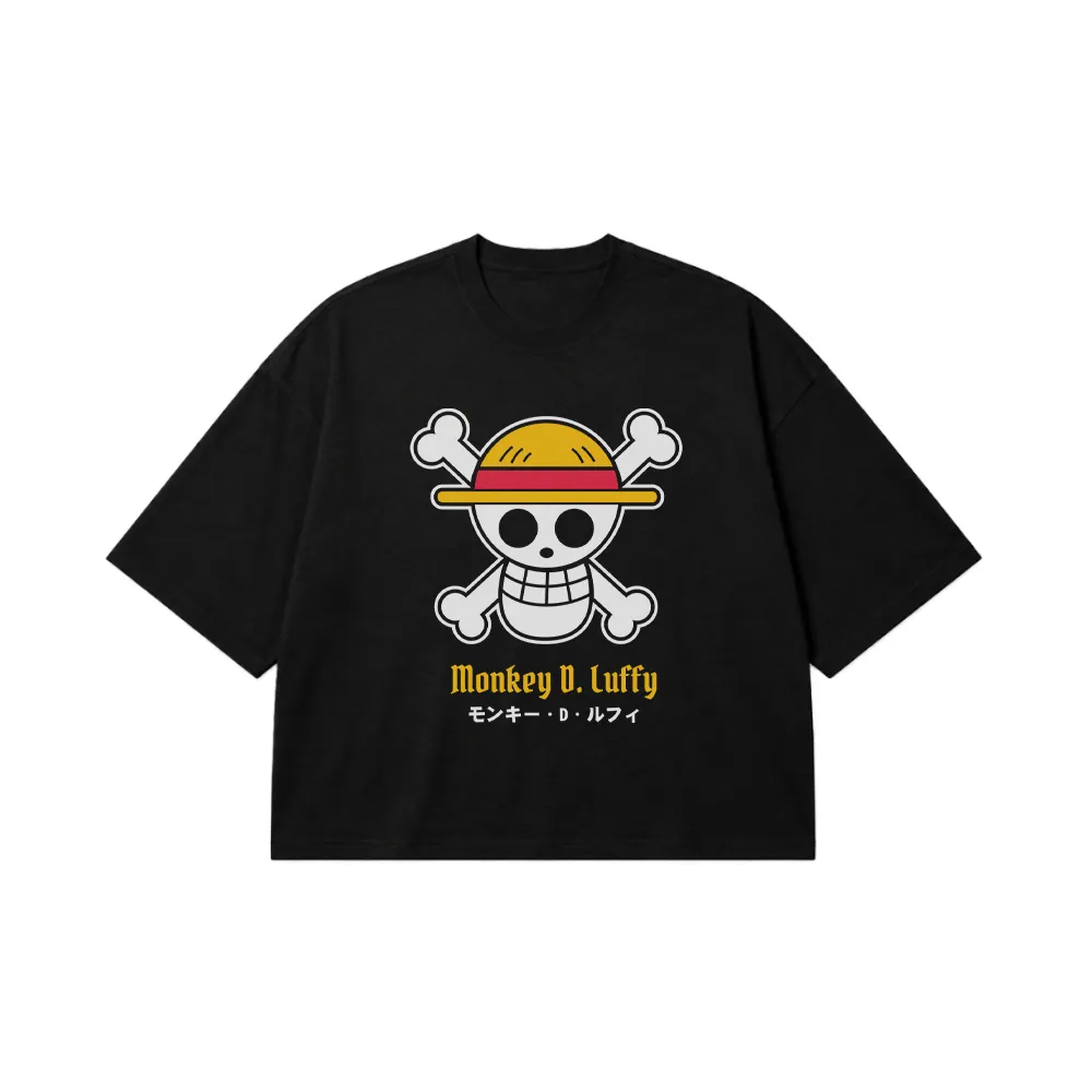 تیشرت باکسی انیمه وان پیس طرح لوفی (Monkey D. Luffy) کد 24946