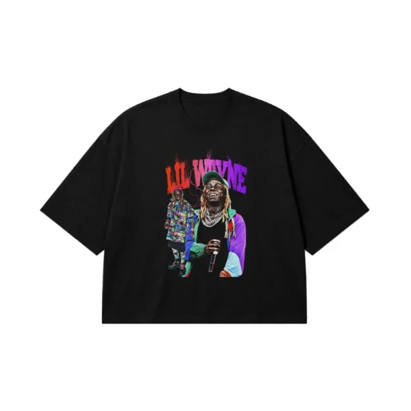 تیشرت باکسی لیل وین طرح پرتره (Lil Wayne) کد 25079