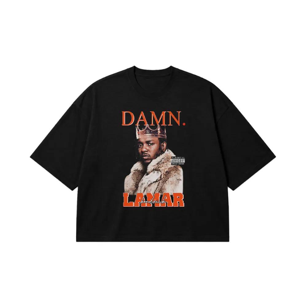 تیشرت باکسی کندریک لامار طرح DAMN (Kendrick Lamar) کد 25101