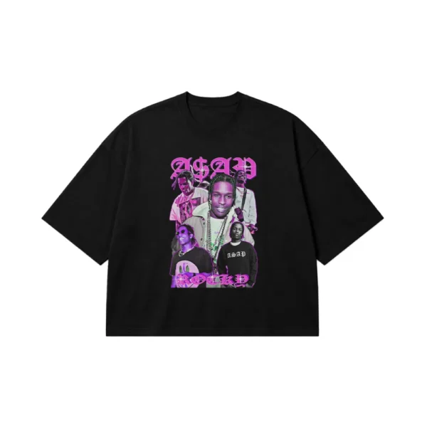 تیشرت باکسی ای‌سپ راکی طرح گروهی (A$AP Rocky) کد 25104