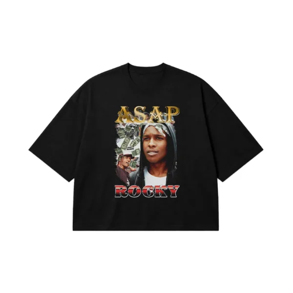 تیشرت باکسی ای‌سپ راکی طرح Supreme (A$AP Rocky) کد 25115