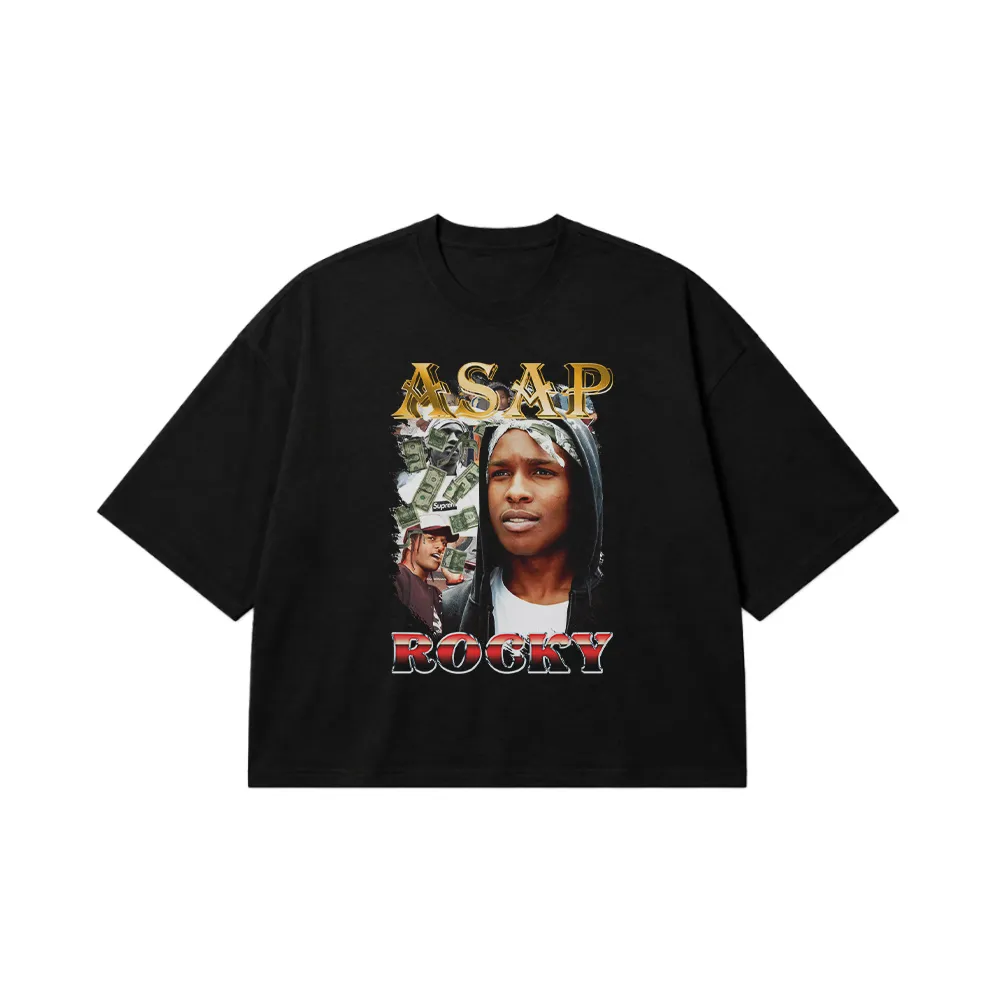 تیشرت باکسی ای‌سپ راکی طرح Supreme (A$AP Rocky) کد 25115