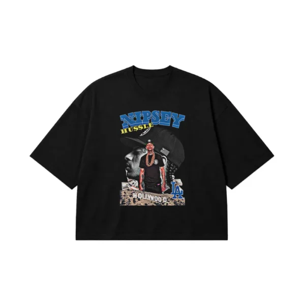 تیشرت باکسی نیپسی هاسل طرح Hollywood (Nipsey Hussle) کد 25175