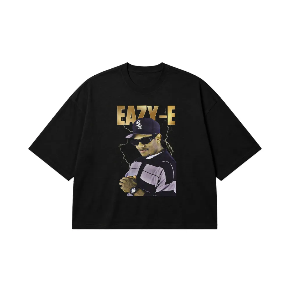 تیشرت باکسی ایزی-ای طرح پرتره (Eazy-E) کد 25178