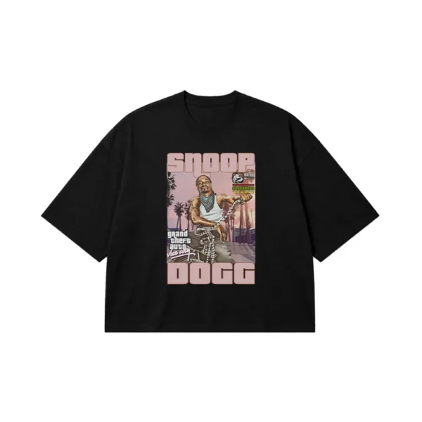 تیشرت باکسی اسنوپ داگ طرح GTA (Snoop Dogg) کد 25186